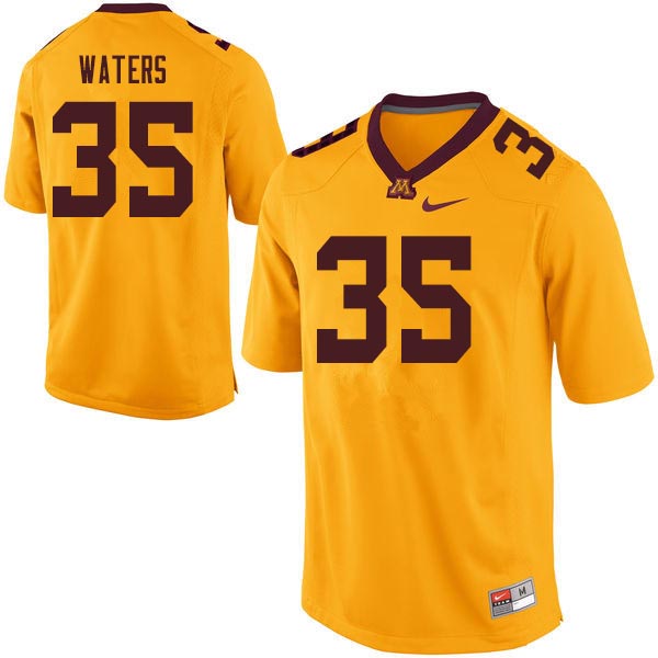 Men #35 Jaylen Waters Minnesota Golden Gophers College Football Jerseys Sale-Gold